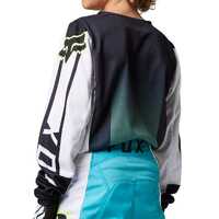 Fox 2023 180 Leed Youth Jersey - Teal/Black/White - L