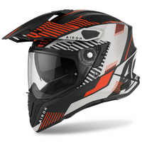 Airoh Commander Boost Matte Helmet - Orange/Black/White - M