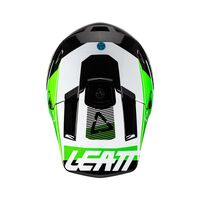 Leatt 2022 Youths Moto 3.5 Black Green Helmet - Unisex - Medium - Youth - Black/Green