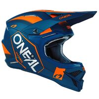 Oneal 2023 3 Series Hexx Helmet - Blue/Orange - XS