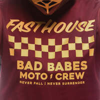 Fasthouse Grindhouse Golden Crew Womens Jersey - Maroon - S