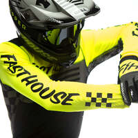 Fasthouse Grindhouse Omega Jersey - Hi Vis/Black - S