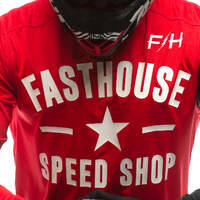 Fasthouse Carbon Jersey - Red/Black - S