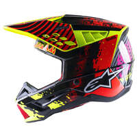 Alpinestars SM5 Solar Flare Helmet - Black/Red/Yellow - S