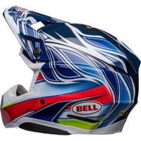 Bell Moto-10 Spherical Tomac Replica Helmet - Blue/White/Red - M