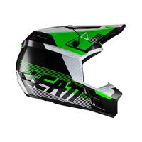 Leatt 2022 Youths Moto 3.5 Black Green Helmet - Unisex - Medium - Youth - Black/Green