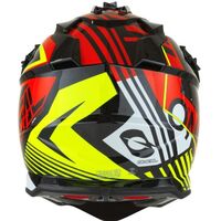 Oneal 2022 Youth 2 Series Rush V.22 Red Neon Yellow Helmets - Unisex - Small - Youth - Red/Yellow