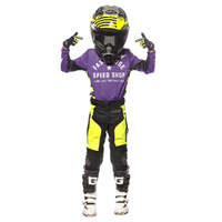 Fasthouse A/C Grindhouse Youth Jersey - Purple/Black/Yellow - XS