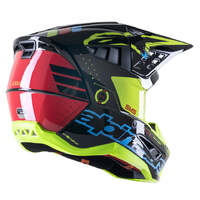 Alpinestars SM5 Action Helmet - Black/Cyan/Yellow - XS