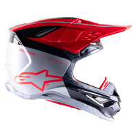Alpinestars Limited Edition Supertech M10 Acumen Helmet - Fluro Red/Black/Silver - S