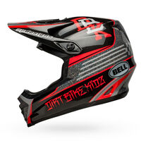 Bell Moto-9 MIPS Youth Twitch Replica 22 Helmet - Black/Grey/Red - S/M