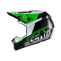 Leatt 2022 Youths Moto 3.5 Black Green Helmet - Unisex - Medium - Youth - Black/Green
