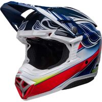 Bell Moto-10 Spherical Tomac Replica Helmet - Blue/White/Red - M