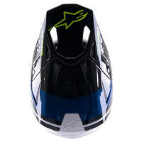 Alpinestars Supertech M8 Radium 2 Helmet - Blue/White/Black - M