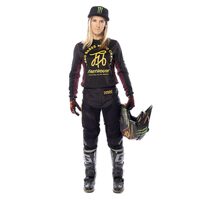 Fasthouse Grindhouse Golden Script Womens Jersey - Black - M
