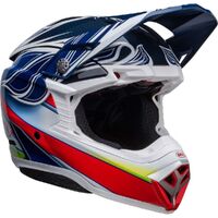 Bell Moto-10 Spherical Tomac Replica Helmet - Blue/White/Red - M