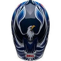 Bell Moto-10 Spherical Tomac Replica Helmet - Blue/White/Red - M