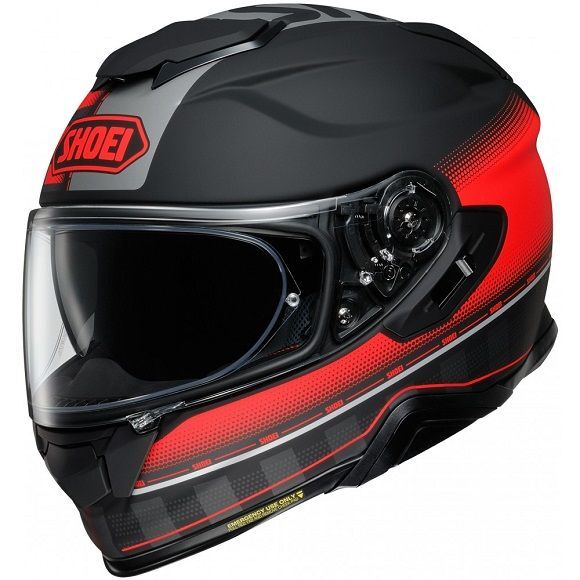 Shoei GT-Air II Tesseract TC-1 Helmet - Black/Red - SHOEI | MCAS