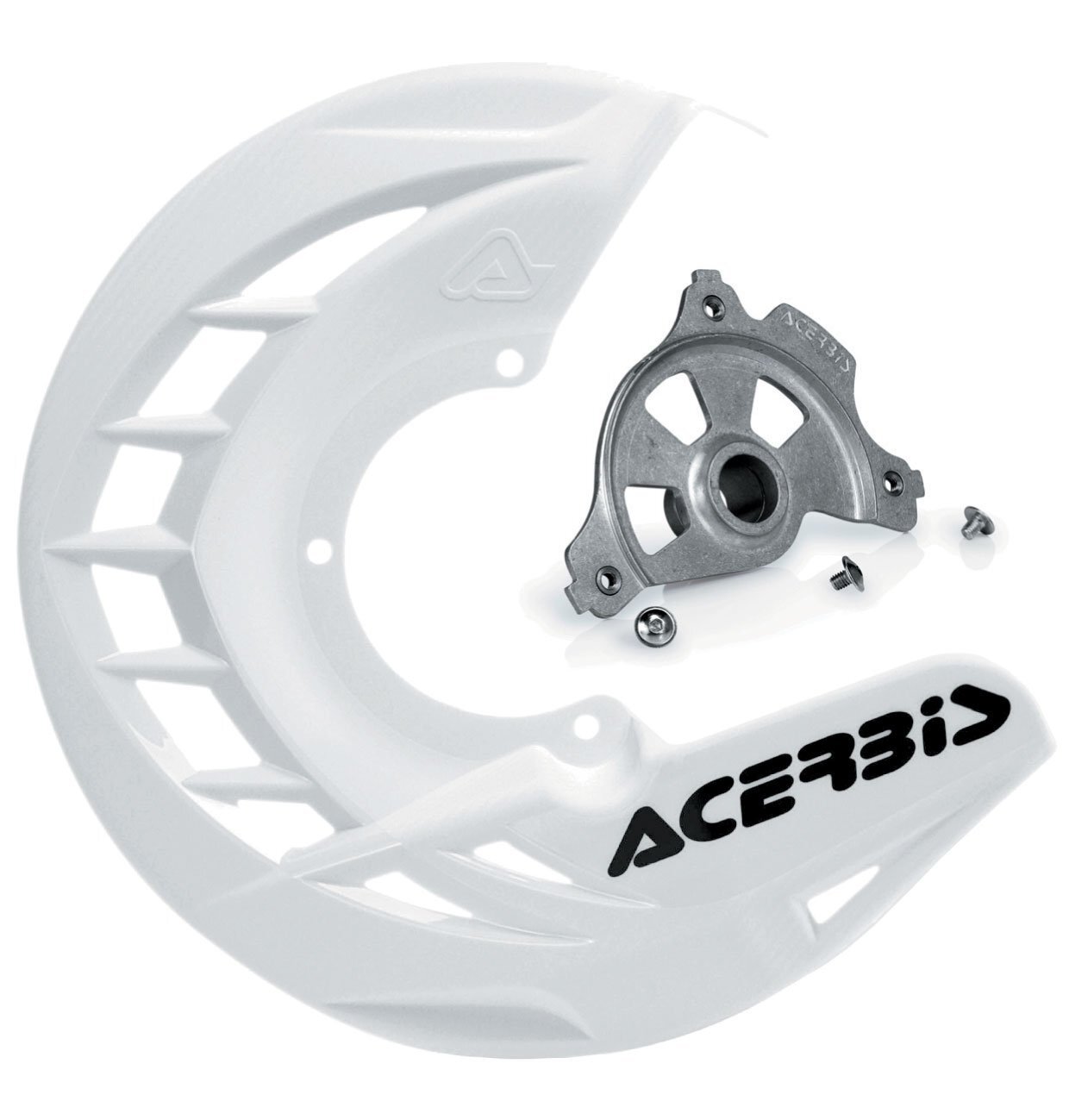 ACERBIS X-BRAKE DISC COVER & MOUNT WHITE SUZUKI RMZ 250 450 07-25