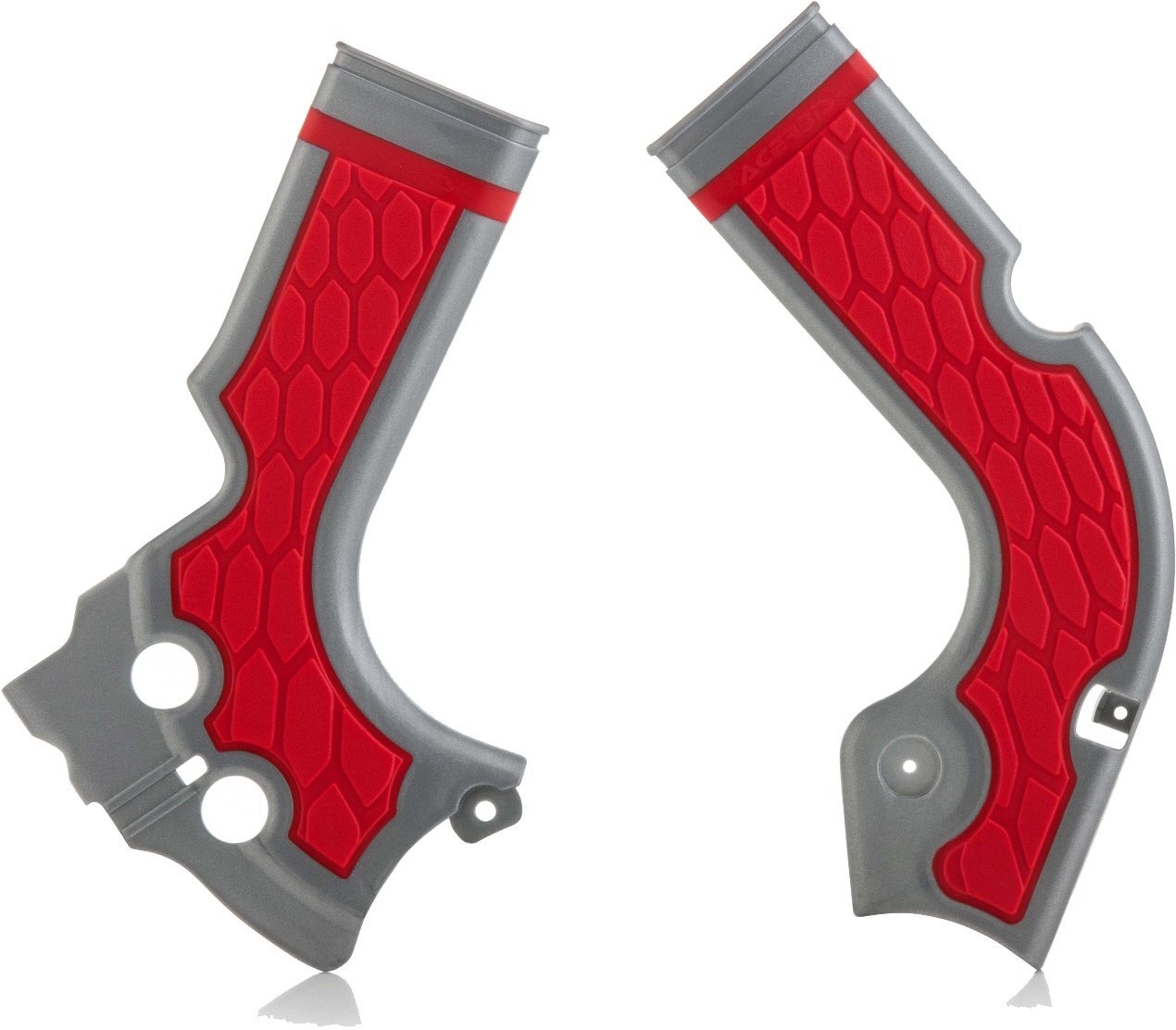 ACERBIS XGRIP FRAME GUARDS CRF 250 1417 450 1316 SILVERRED Acerbis