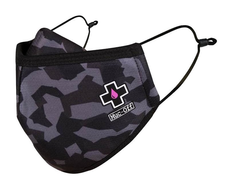 Muc-Off Reusable Face Mask Urban - Black/Grey Camo