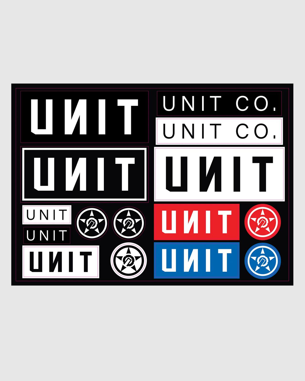 Unit Logo Sticker Sheet - Multi - OS