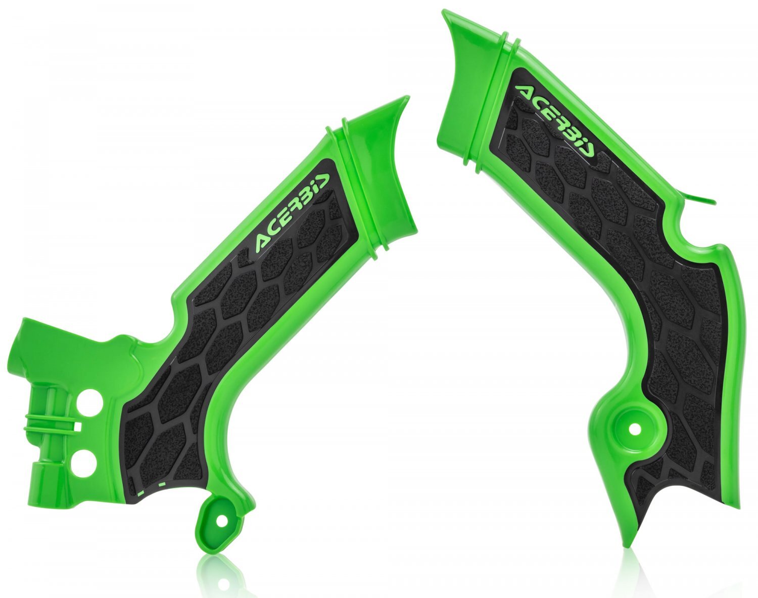 ACERBIS XGRIP FRAME GUARDS KXF 250 2122 450 1922 GREEN BLK Acerbis
