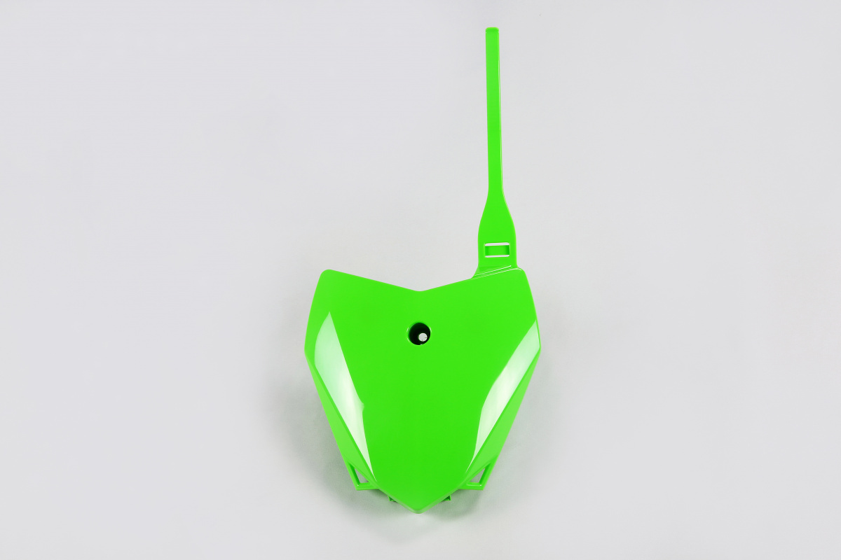 UFO Front Number Plate - Kawasaki KLX 110 10-20 - Green