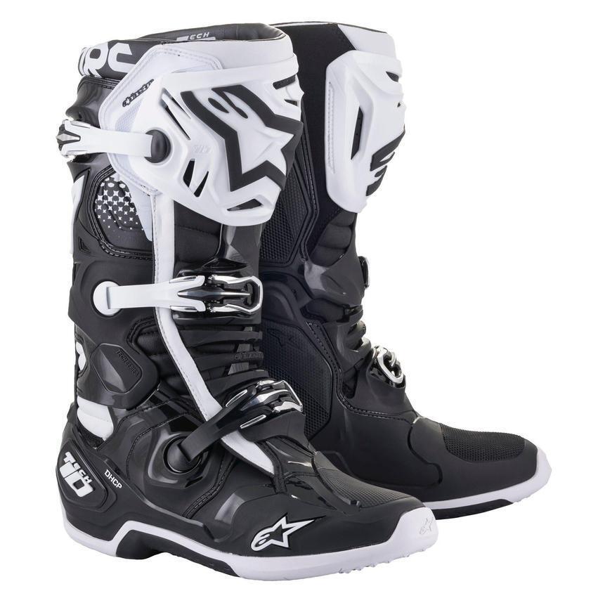 Alpinestars Tech 10 Boots Black/White MCAS