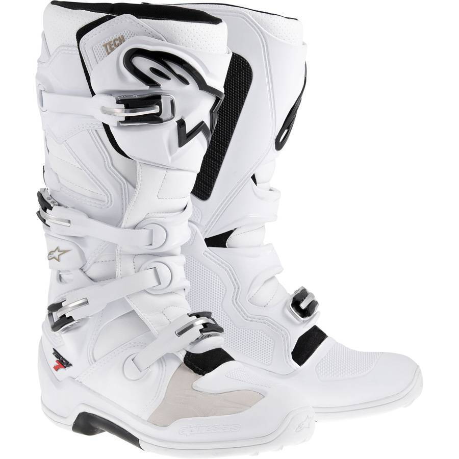 Alpinestars Unisex-Adult Tech 7 Boots White/Black Sz 