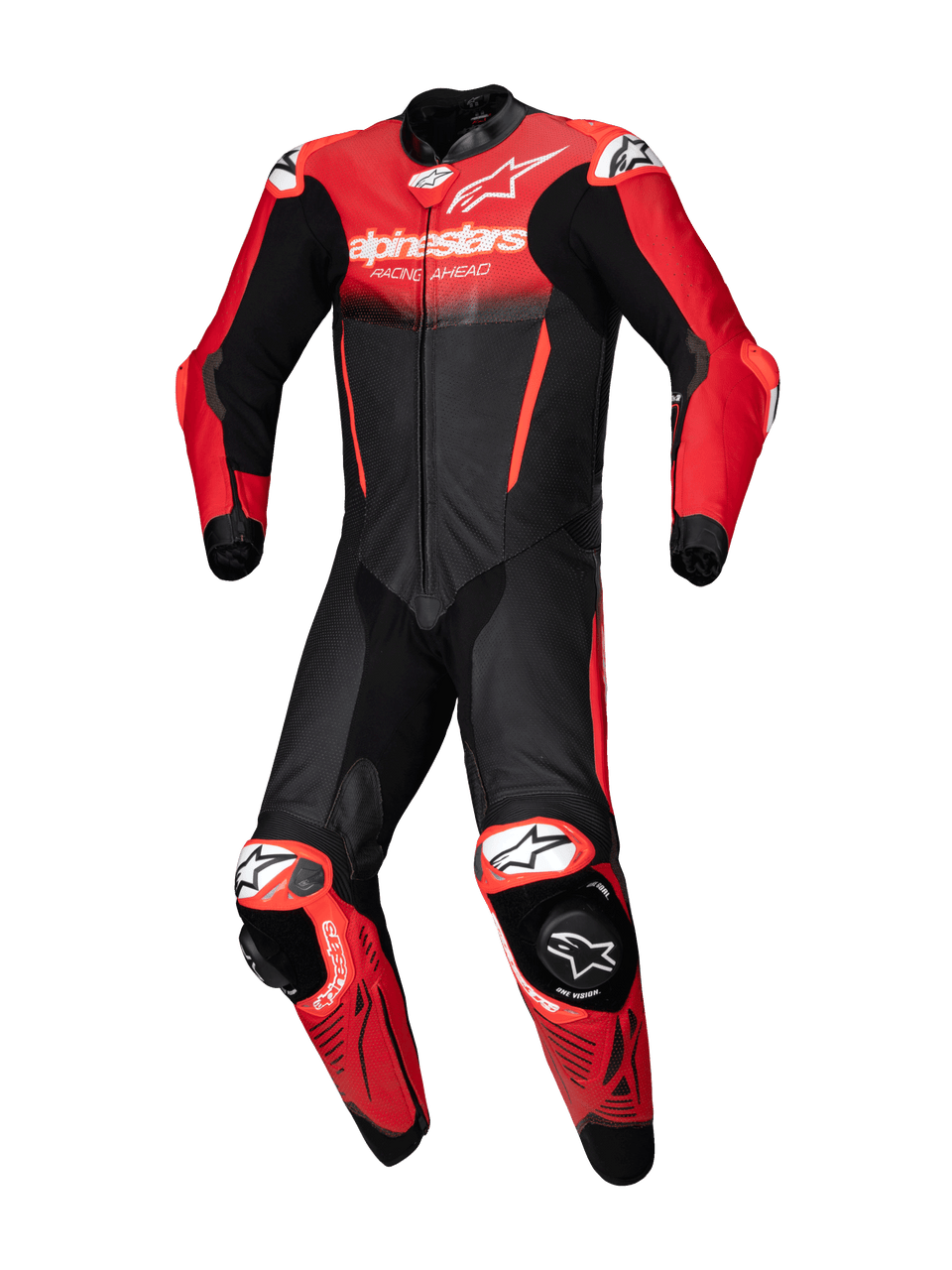 Alpinestars GP-R7 1 Pce Leather Suit - Black/Mid Red