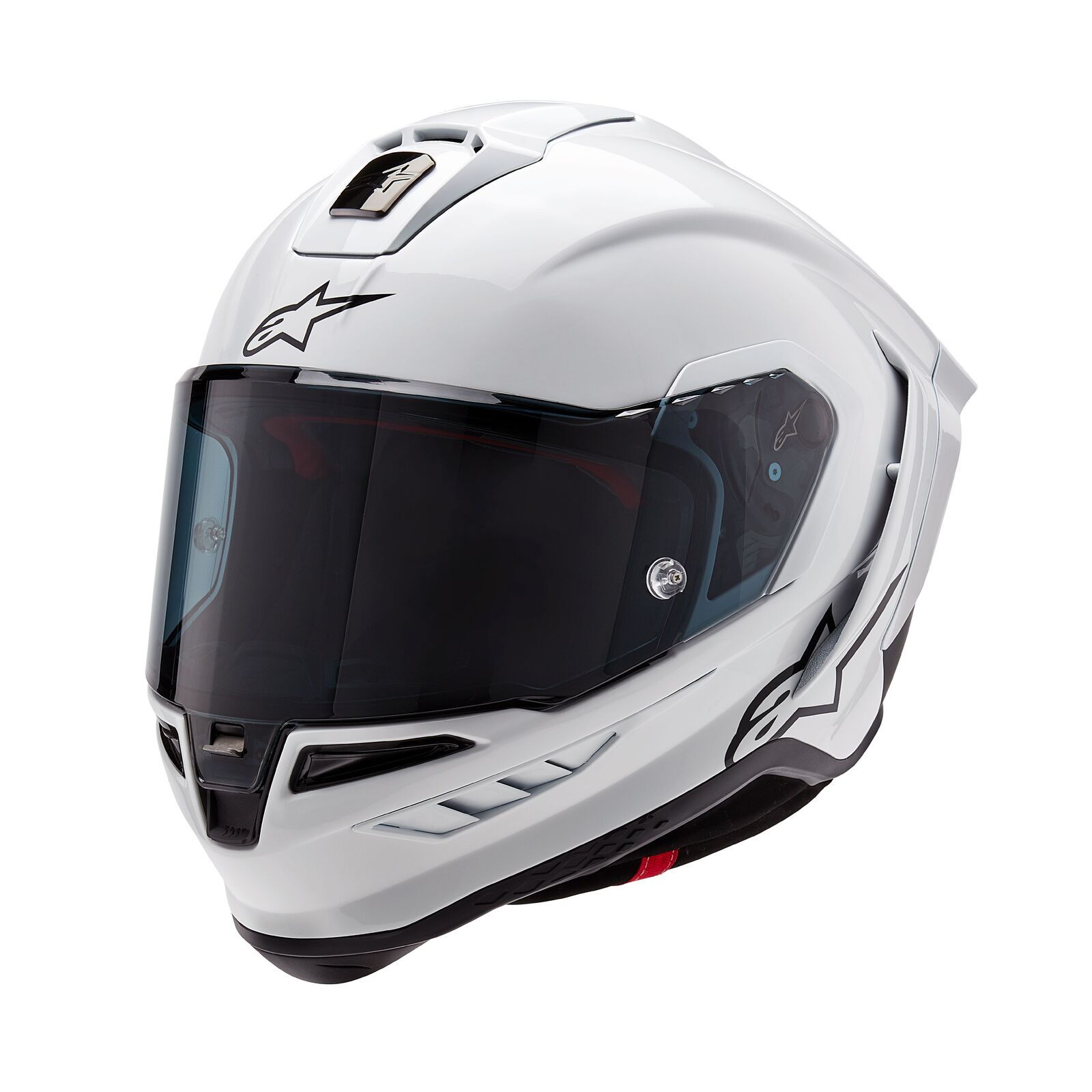 Alpinestars Supertech R10 Solid ECE 22.06 Helmet  - White Gloss/Black Matte