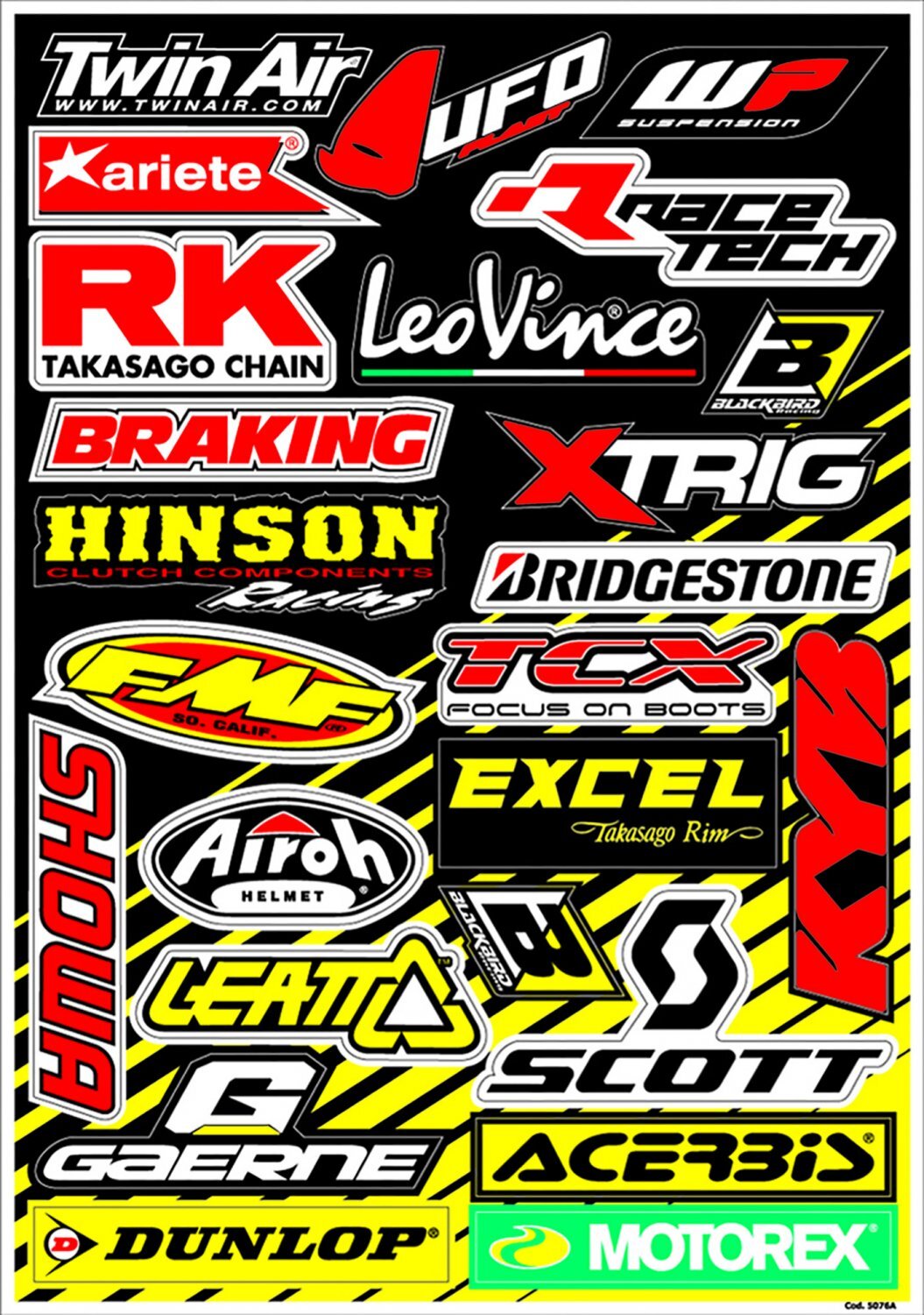 Blackbird Racing Aufkleber Logo-Set Sponsoren C