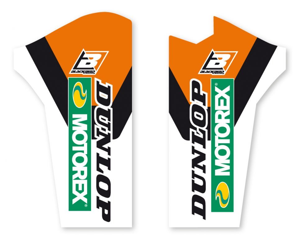 BLACKBIRD DECALS LOWER FORK D4 KTM SX SXF 0814 EXC EXCF 0815