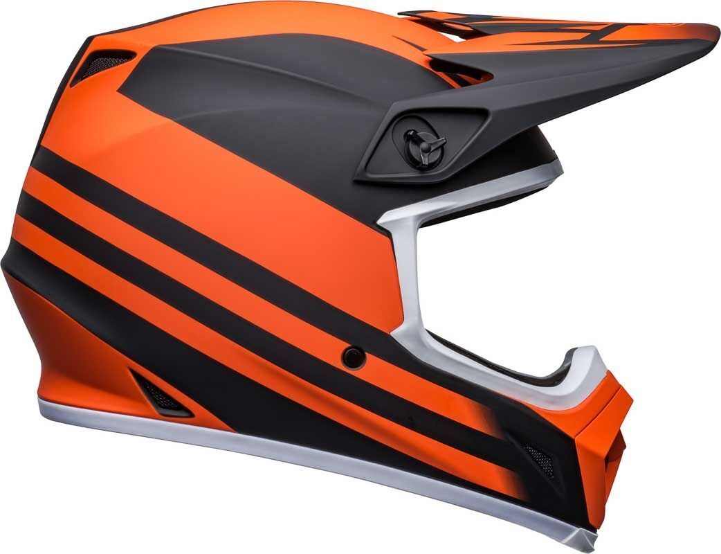 Orange and black dirt bike helmet best sale