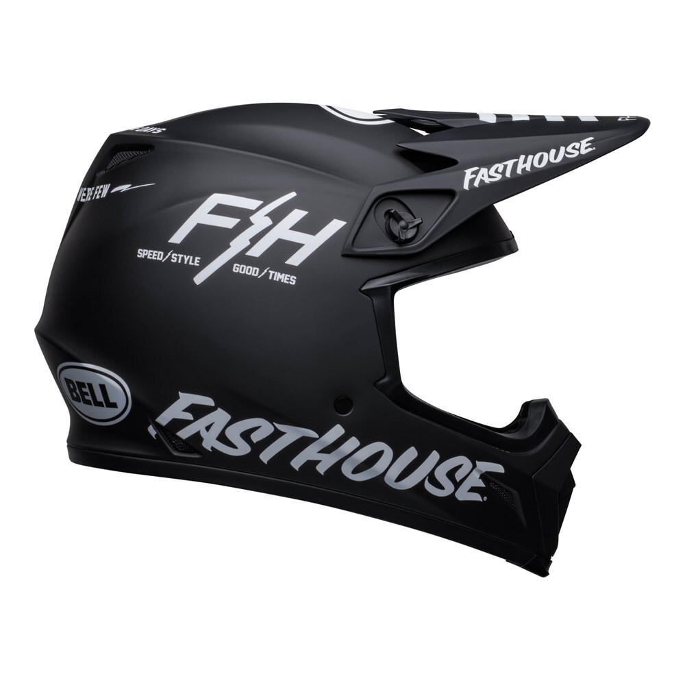 Bell MX-9 MIPS Fasthouse Prospect Helmet Matte Black/White MCAS