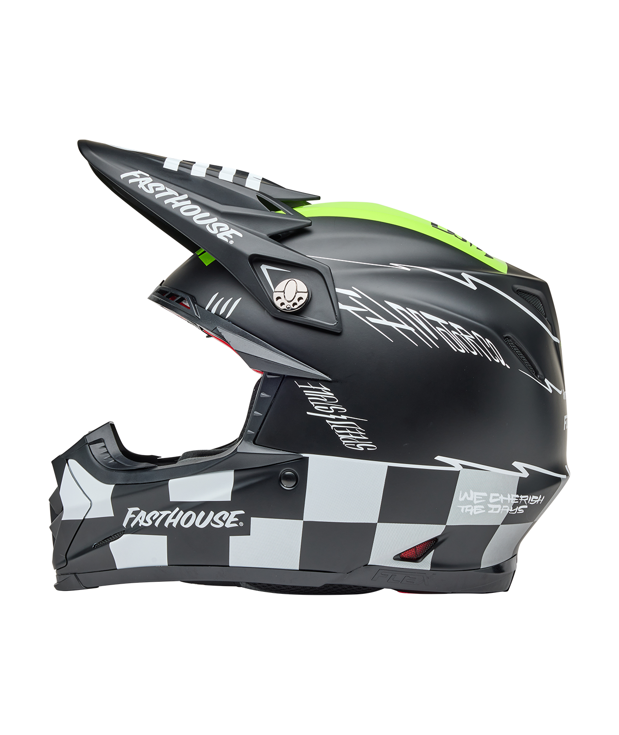 Bell Moto-9S Flex Fasthouse Smoke Bomb Helmet - Black/Hi Vis Yellow