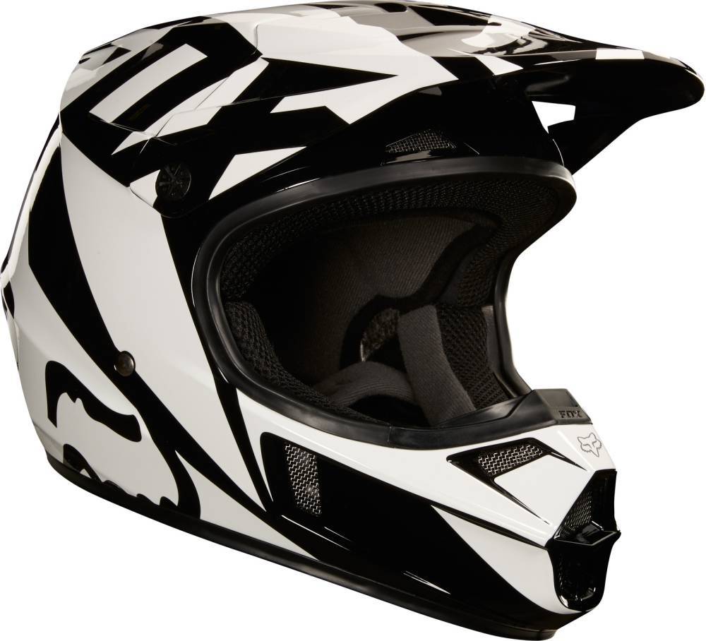 Fox Youth V1 Race Black Helmet