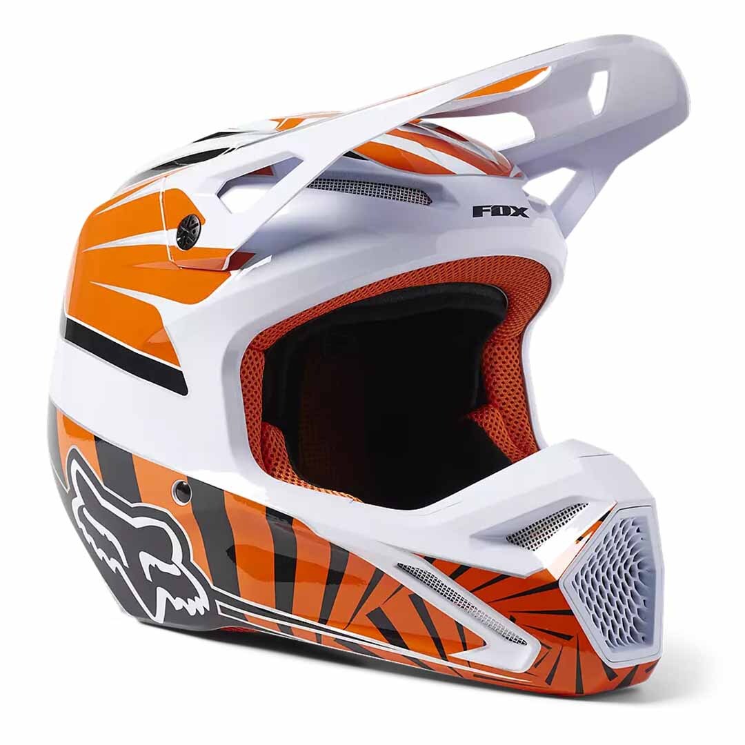 Fox V1 Goat DOT/ECE Helmet - Orange | MCAS