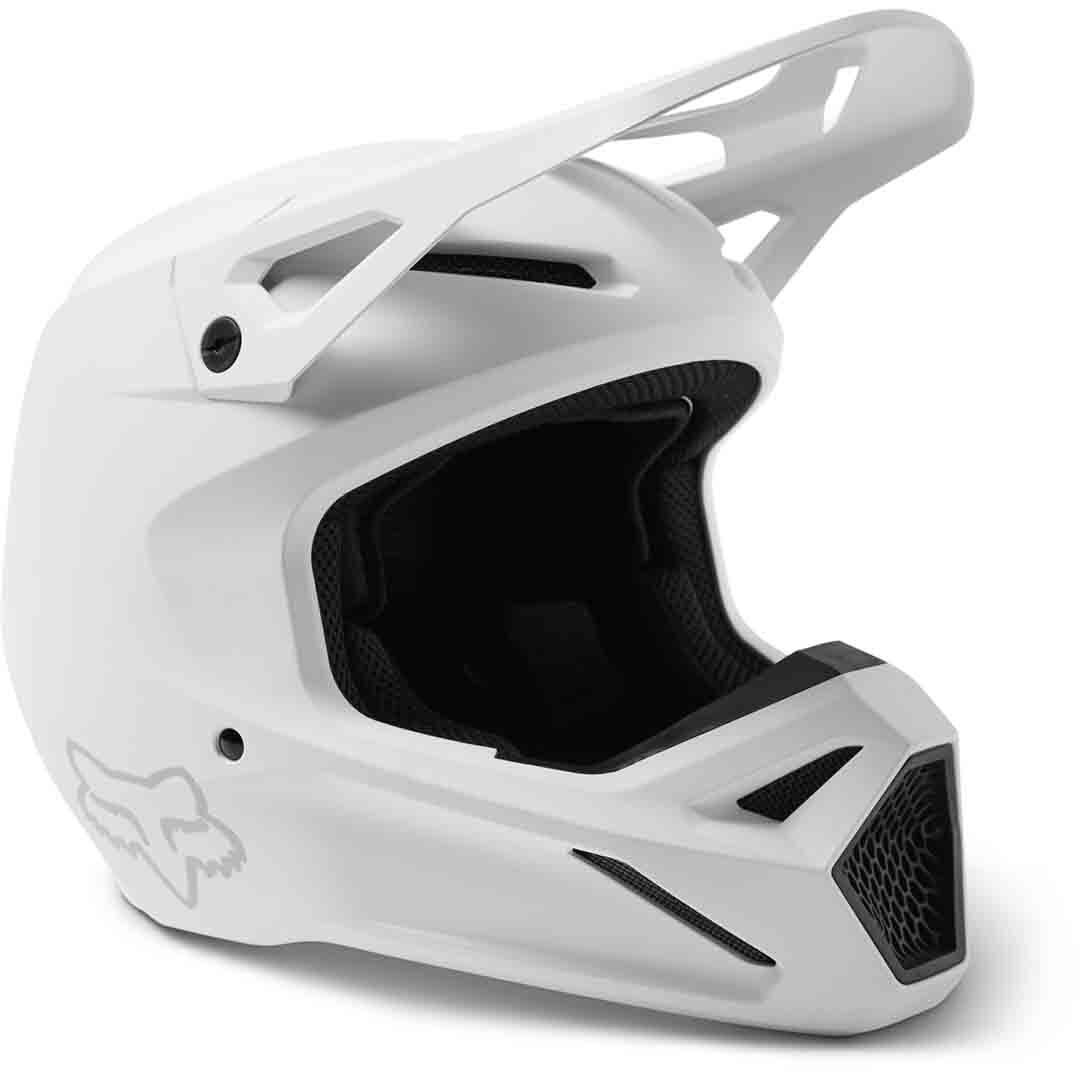 Helmet Visor Fox V1 Matte White Helmet Replacement Parts V1 Motif
