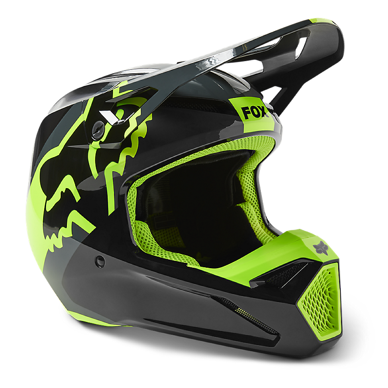 Fox V1 Xpozr DOT/ECE Helmet - Black/Grey | MCAS