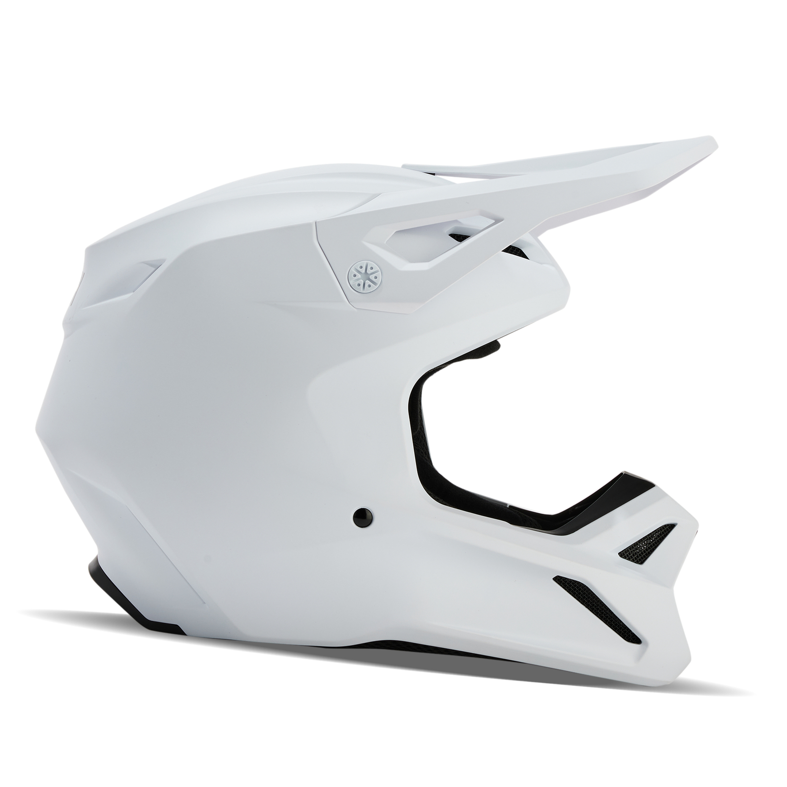 Fox V1 Solid Helmet Matte White MCAS