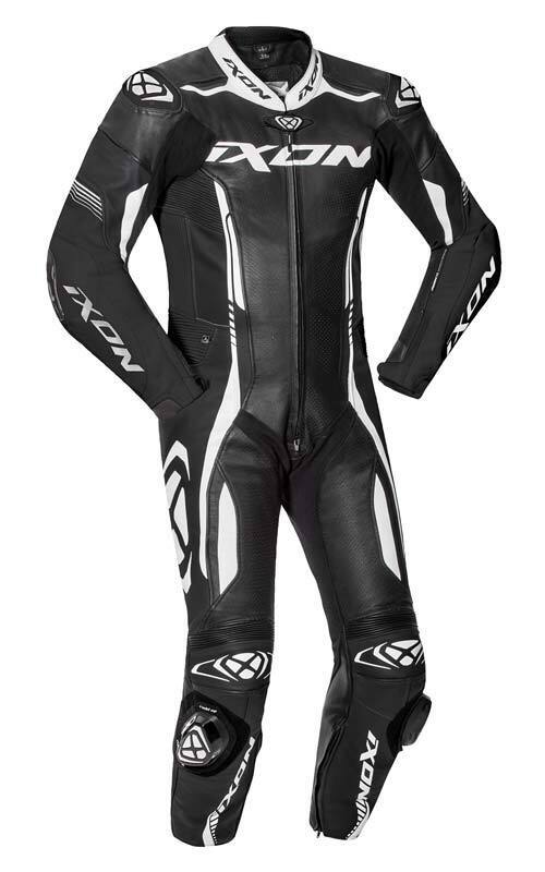 Ixon Vortex 2 Leather 1 Piece Suit - Black/White