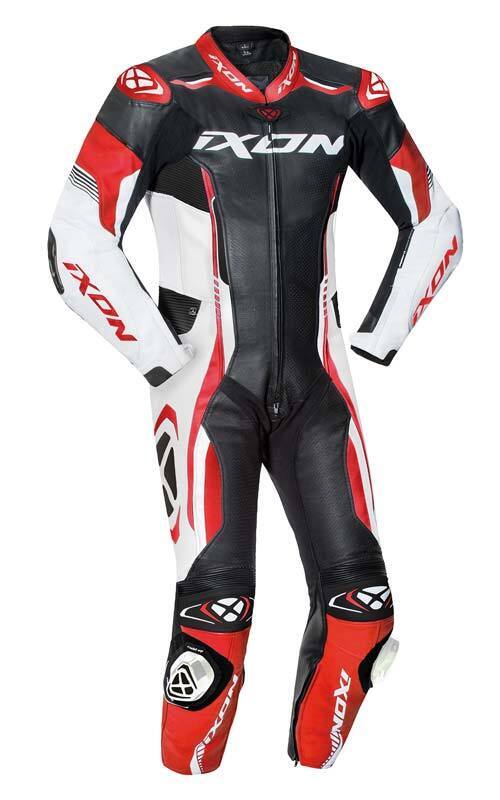Ixon Vortex 2 Leather 1 Piece Suit - Black/White/Red