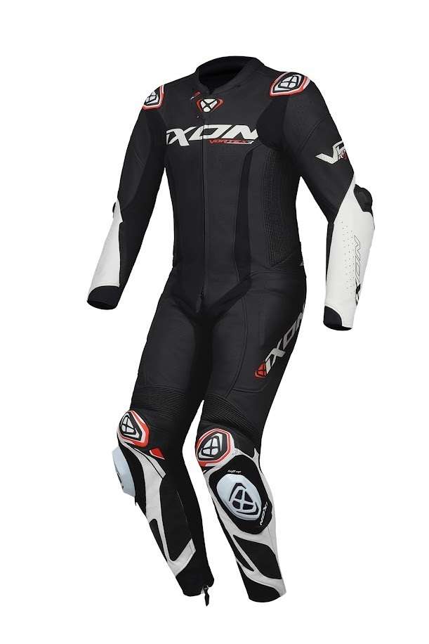 Ixon Vortex 3 1-Piece Leather Suit - Black/White