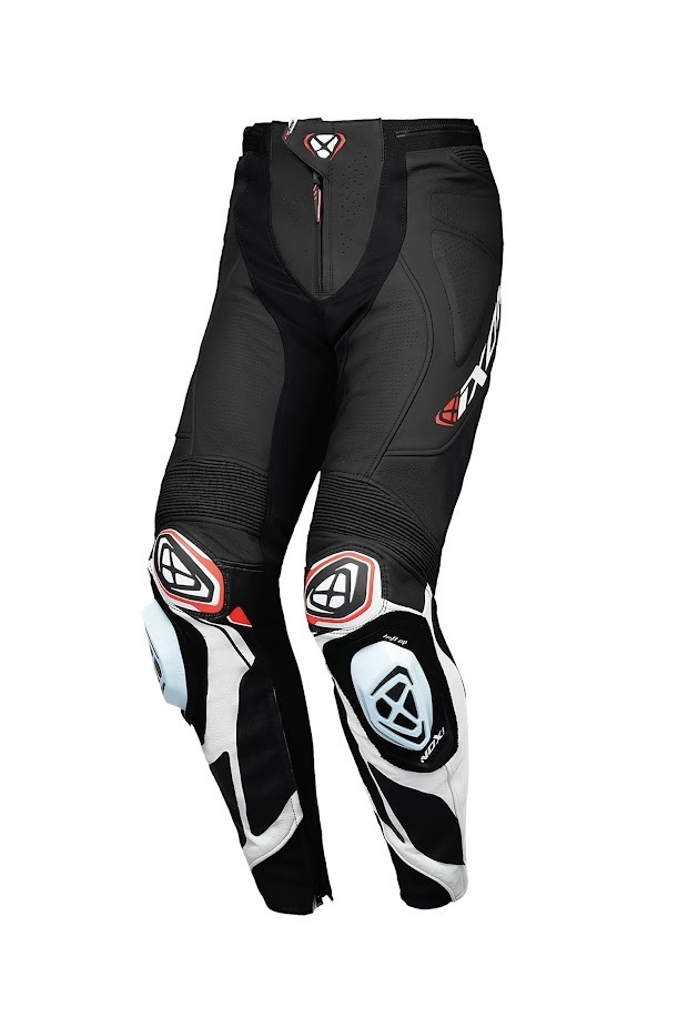 Ixon Vortex 3 Leather Pants - Black/White | MCAS