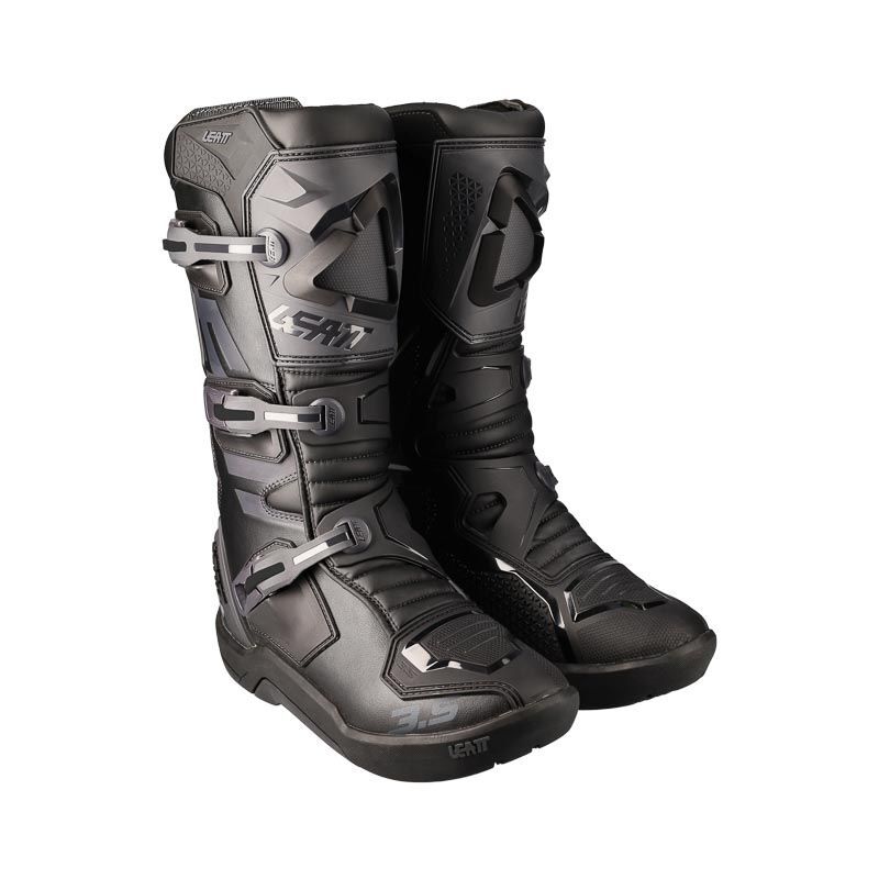 Leatt 2022 3.5 Black Boots - Unisex - 7 - Adult - Black/Grey