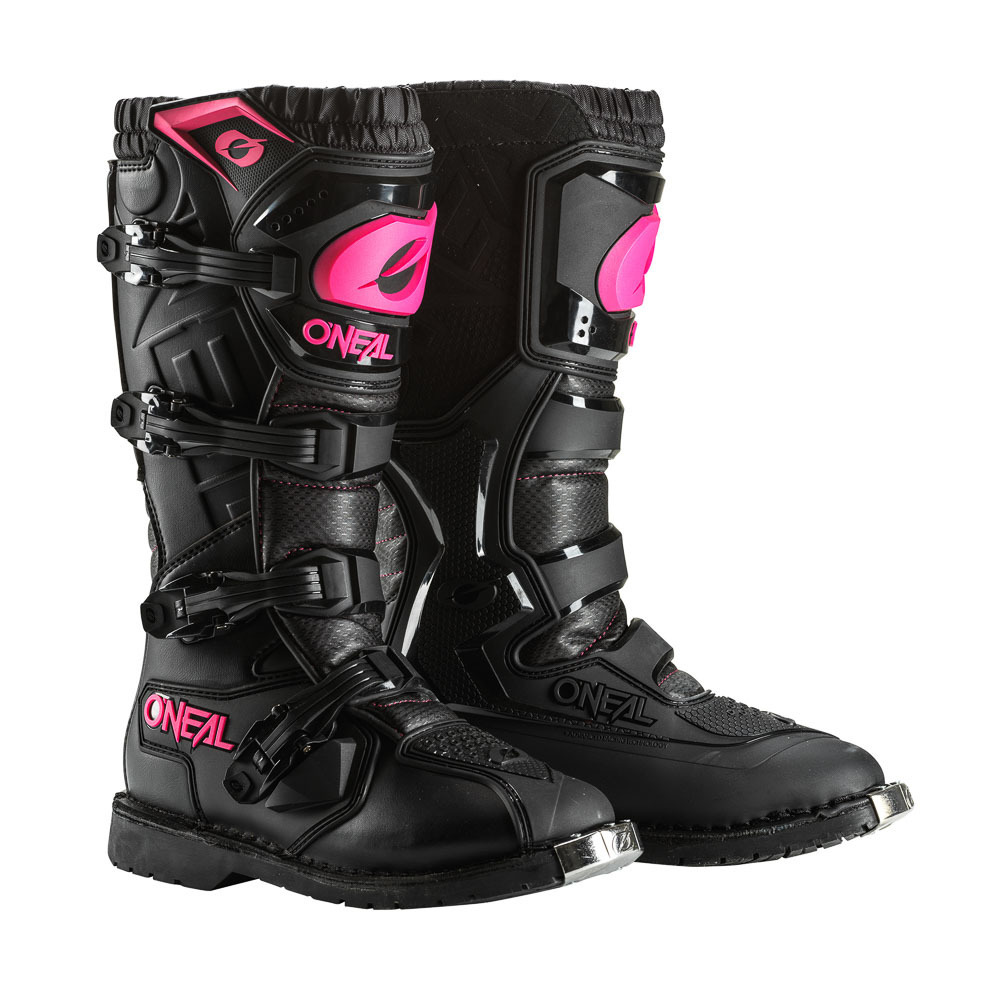 Oneal Womens Rider Pro Boots - Black/Pink