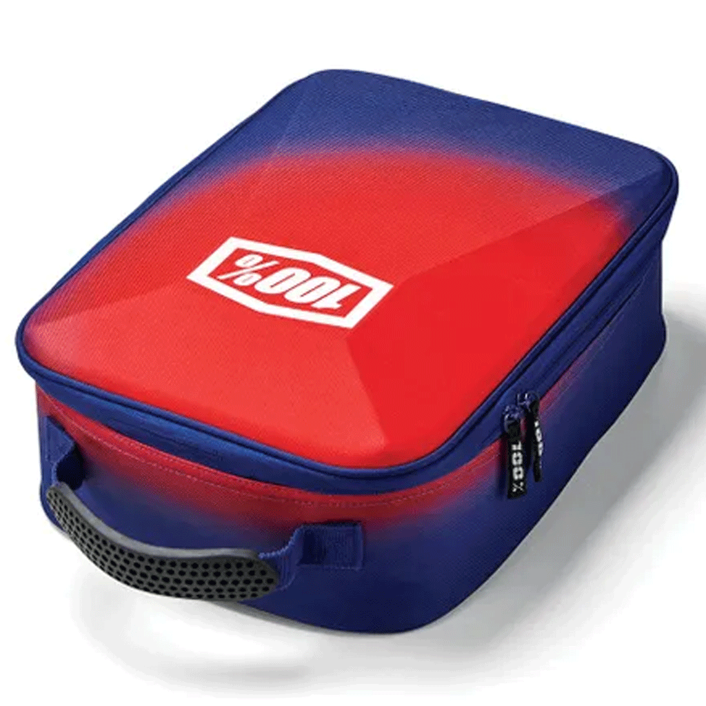 100 Geo Goggle Case Red/Blue