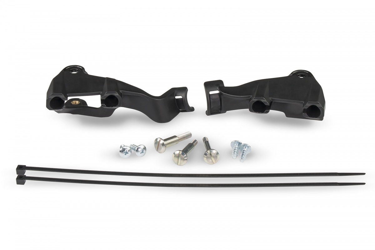 UFO Handguards Mounting Kit On Levers For Ktm Husqvarna Sherco Beta - Black